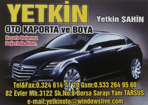 Yetkin Oto Kaporta ve Boya 