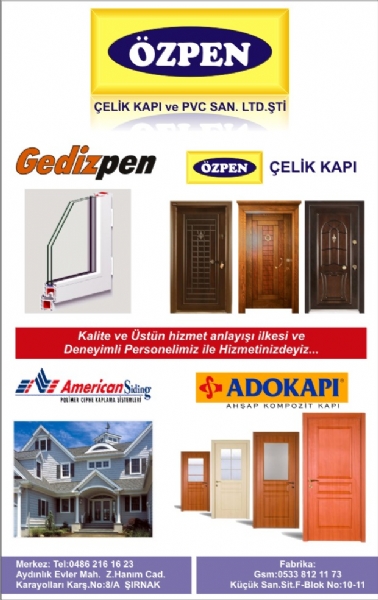 Özpen Çelik Kapi ve Pvc Ltd. Sti.