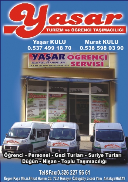 YASAR TURIZM VE ÖGRENCI TASIMACILIGI