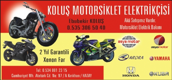 KOLUŞ MOTORSİKLET ELEKTRİKÇİSİ