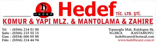 Hedef Kömür Yapi Malz. Zahire San.ltd. Şti.