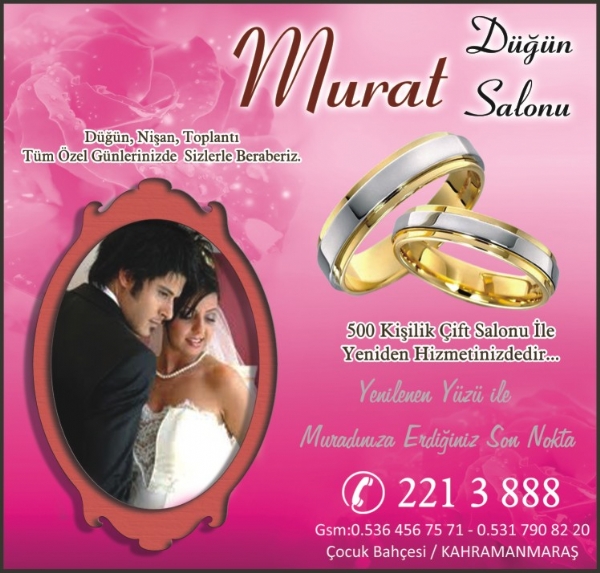 MURAT DÜĞÜN SALONU(kahramanmaraş emrkez)