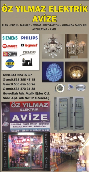 ÖZ YILMAZ ELEKTRİK AVİZE