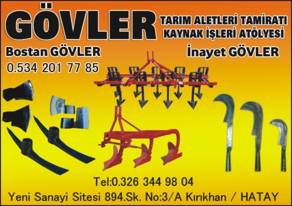 GÖVLER TARIM ALETLERİ