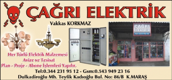 ÇAĞRI ELEKTRİK(KAHRAMANMARAŞ)