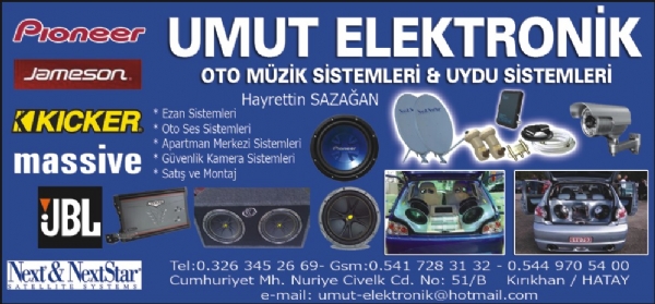 UMUT ELEKTRONİK(kırıkhan mahallesi)