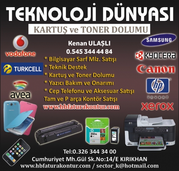 TEKNOLOJİ DÜNYASI KIRIKHAN