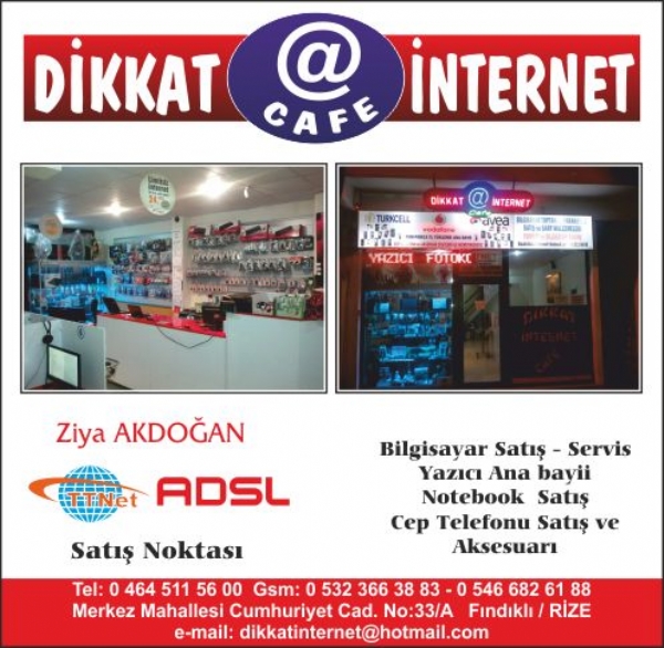 DİKKAT İNTERNET CAFE