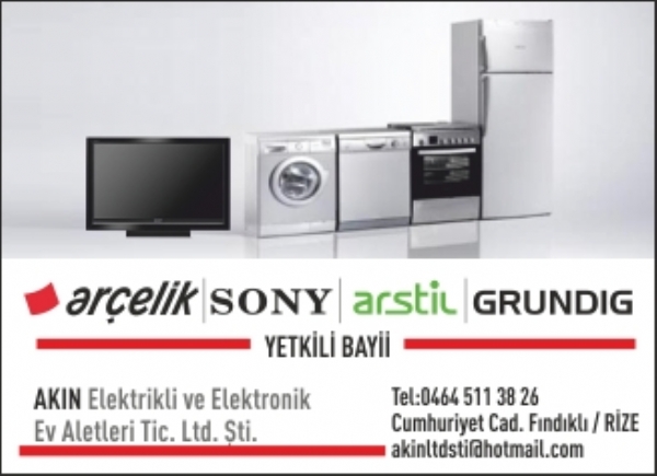 AKIN Elektrikli ve Elektronik Ev Aletleri Tic. Ltd. Şti.
