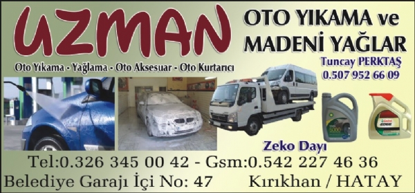 UZMAN OTO YIKAMA VE MADENİ YAĞLAR