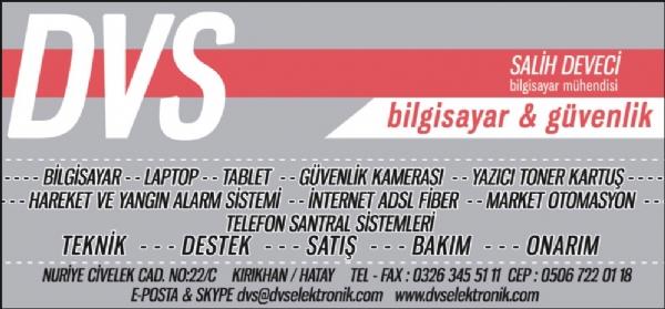 DVS BİLGİSAYAR GÜVENLİK