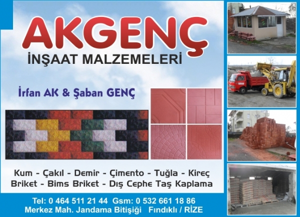 AKGENÇ İNŞAAT MALZEMELERİ