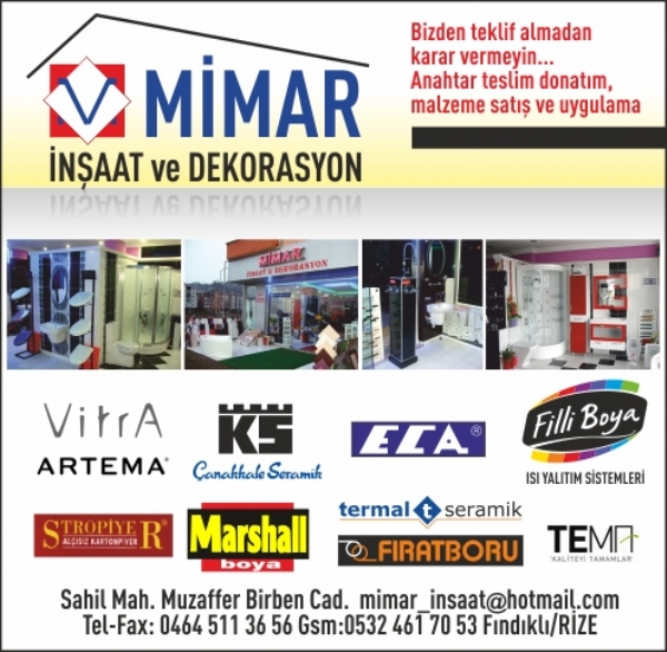 MİMAR İNŞAAT ve DEKORASYON