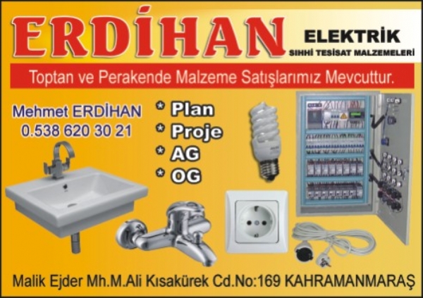 ELEKTRİK - SIHHİ TESİSAT MALZEMELERİ