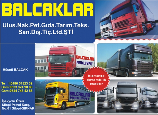 Balcaklar Uluslararasi Nak. Ltd. Sti.