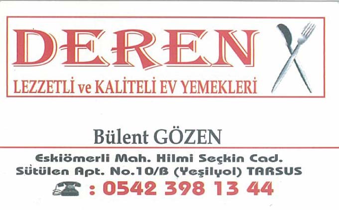 DEREN Lezzetli ve Kaliteli Ev Yemekleri