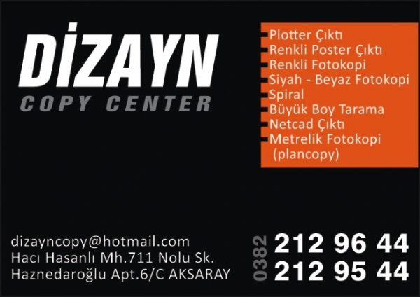 DİZAYN COPY CENTER