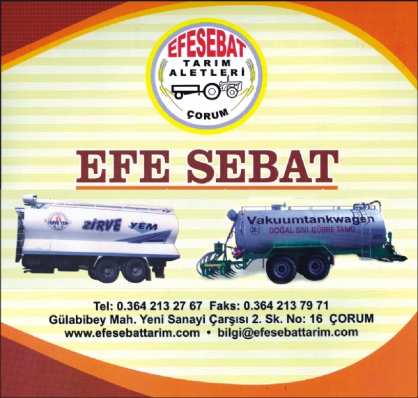 EFE SEBAT TARIM ALETLERİ