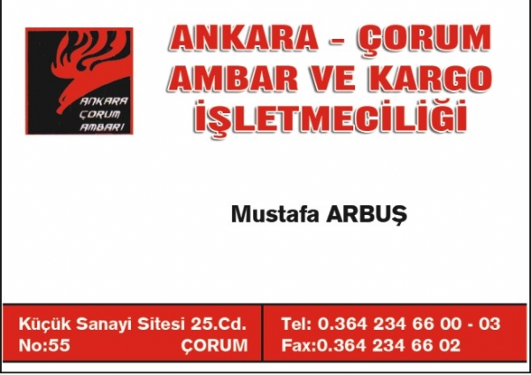 ANKARA ÇORUM AMBAR VE KARGO İŞLETMECİLİĞİ