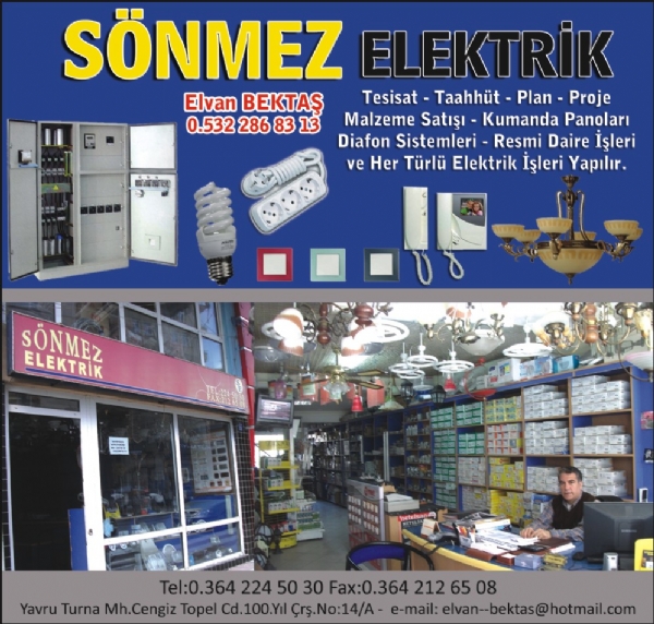 SÖNMEZ ELEKTRİK(çorum merkez)