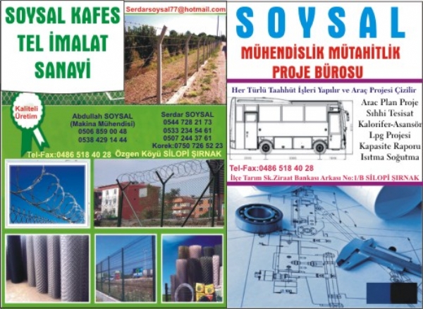 SOYSAL KAFES TEL IMALAT SANAYI