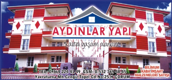 AYDINLAR YAPI İNŞAAT ÇORUM