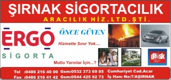 SIRNAK SIGORTACILIK VE ARACILIK HIZMETLERI