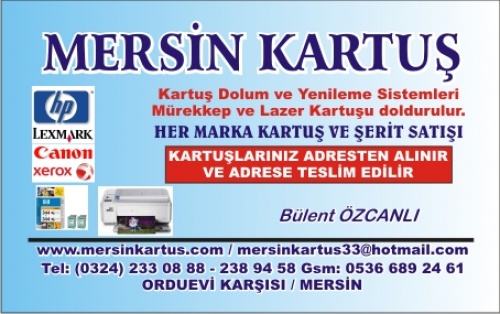 Mersin Kartuş Kartuş Ve Yazıcı Sistemleri