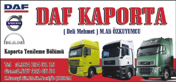 DAF KAPORTA ÇORUM
