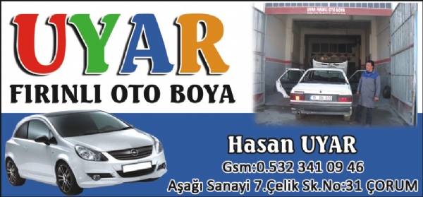 UYAR FIRINLI OTO BOYA ÇORUM