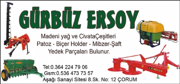 GÜRBÜZ ERSOY ÇORUM