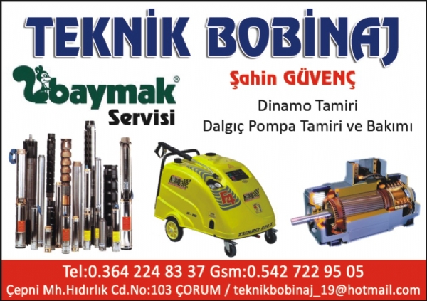 TEKNİK BOBİNAJ ÇORUM