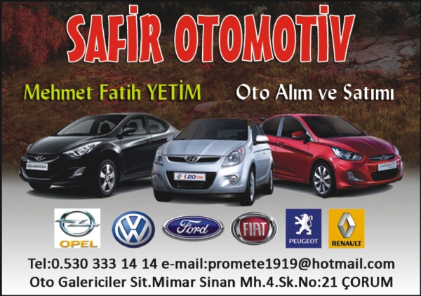 SAFİR OTOMOTİV ÇORUM