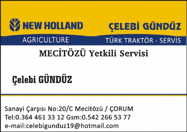 ÇELEBİ GÜNDÜZ NEW HOLLAND MECİTÖZÜ