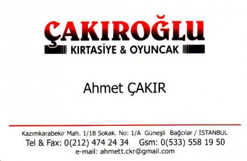Çakiroğlu Kirtasiye &oyuncak