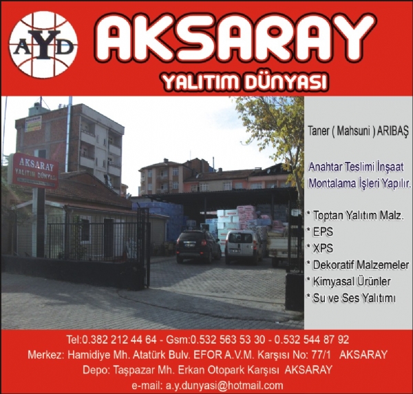 AKSARAY YALITIM DÜNYASI