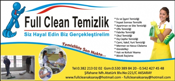 FULL CLEAN TEMİZLİK