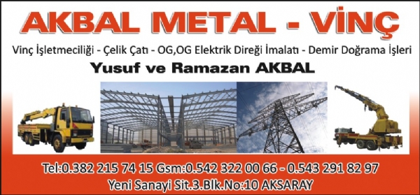 AKBAL METAL - VİNÇ