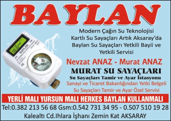 MURAT SU SAYAÇLARI