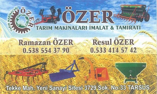 ÖZER Tarım Makineleri İmalat & Tamiratı