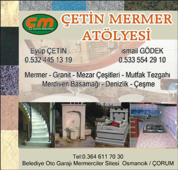 ÇETİN MERMER ATÖLYESİ