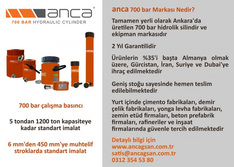 Ançağsan Hidrolik Silindir Müh. Mak. San. Ve Dış Tic. Ltd. Şti.