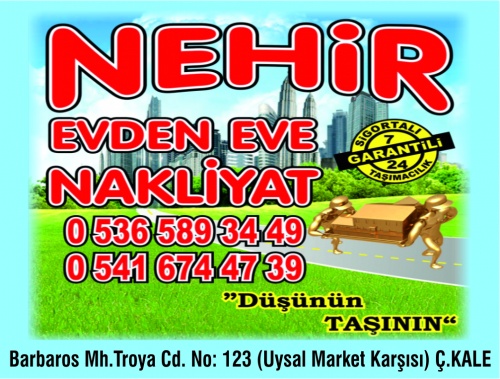 Çanakkale Nehir Evden Eve Nakliyat