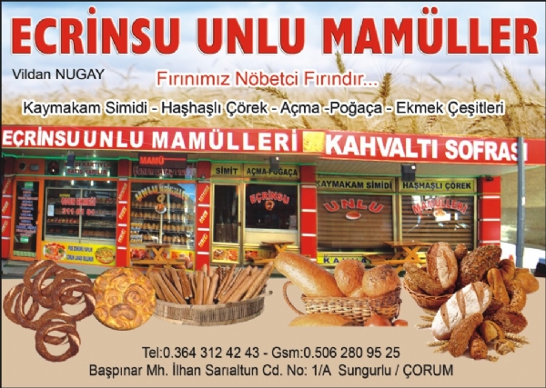 ECRİNSU UNLU MAMULLER