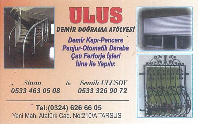 ULUS Demir Doğrama Atölyesi