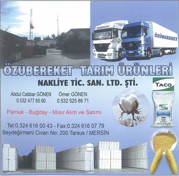 Özübereket Tarım Ürünleri Nakliye Tic. San. Ltd. Şti