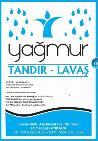 Yagmur Tandir Lavaşı