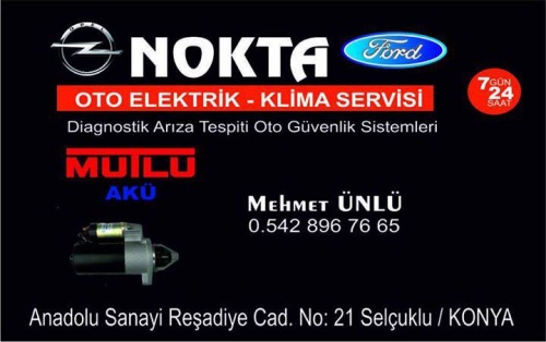 Nokta Oto Elektrik Elektronik Klima Bakım Servisi