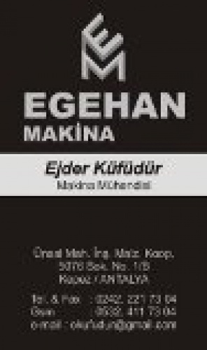 Egehan Vinç Ve Makina
