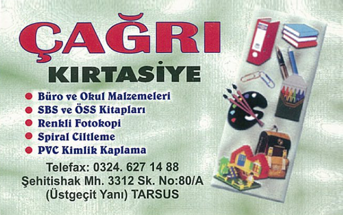 ÇAĞRI KIRTASİYE(ŞEHİT İSHAK)